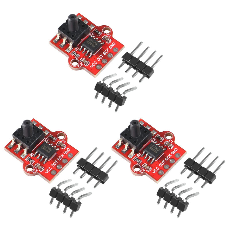 AITRIP 3PCS Air Pressure Sensor Module Board 3.3-5V Digital Barometric Pressure Sensor Module Liquid Water Level Controller Board 0-40KPa for Arduino