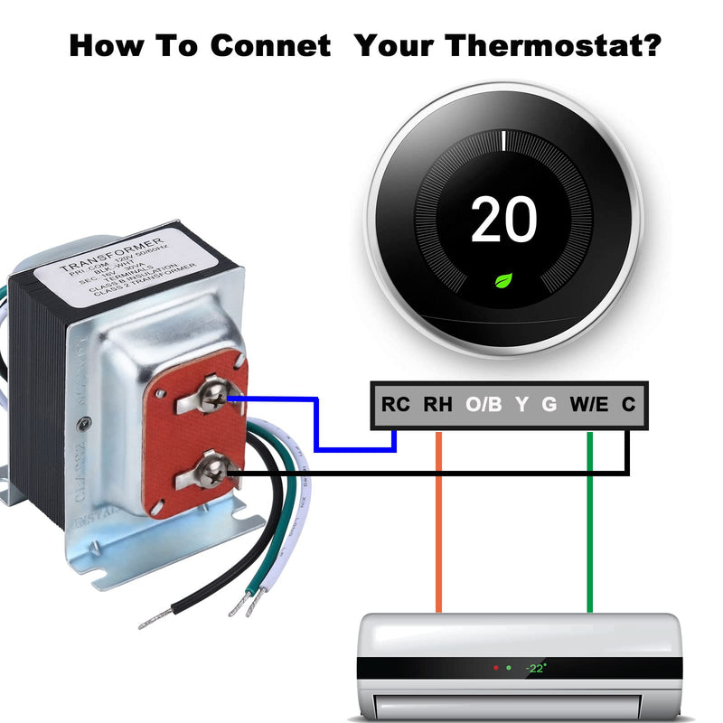 Doorbell Transformer 16V 30VA AC Power Supply Thermostat Power Adapter Hardwired Door Chime Transformer