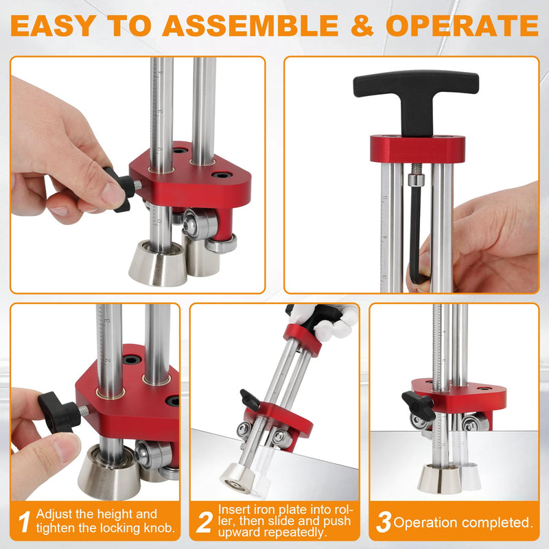 Sheet Metal Roller Bender Single-Station | 0-100° Bending Angle, 5mm-75mm Depth | Professional Sheet Metal Bending tool for Roofing Projects & Metal Fabrication