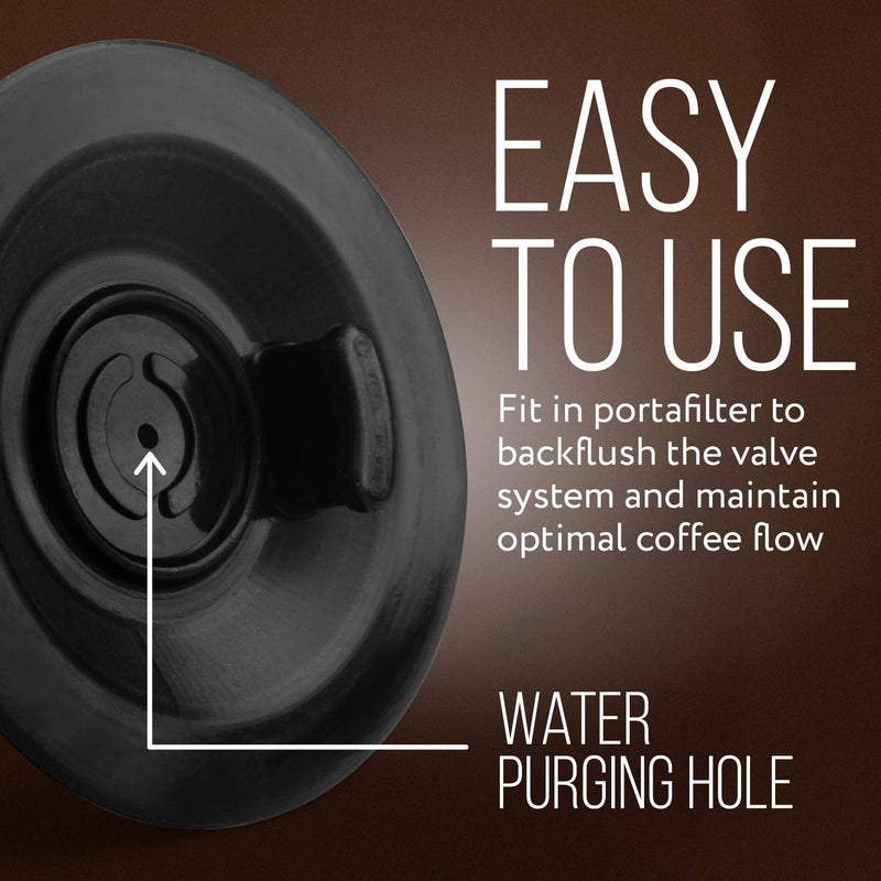 IMPRESA Backflush Cleaning Disc Pack of 2, 54mm Compatible with Breville Duo-Temp Pro & Barista Series - Espresso Machine Accessories Kit - Use with Cleaning Tablets & Espresso Machine Cleaner