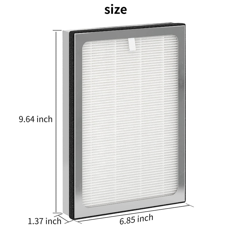 2 Pack MA-25 Replacement Filter -H13 True Hepa Filter Compatible for MA-25 Machine include(MA-25 B1/S1/W1/B2/S2/W2)-help immensely with respiratory issues and allergies and pets family. 2 Pack