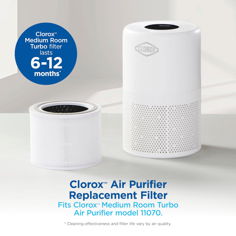 Clorox Medium Room Air Purifier True HEPA Replacement Filter