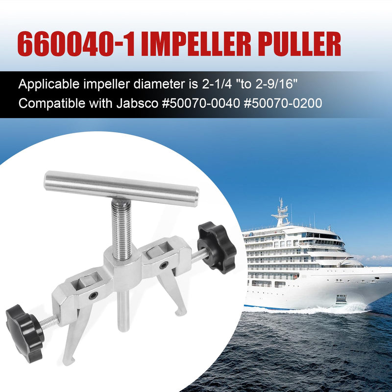 JDMSPEED 660040-1 Stainless Impeller Puller Tool for 2-1/4" to 2-9/16" | Compatible with Jabsco #50070-0040 #50070-0200