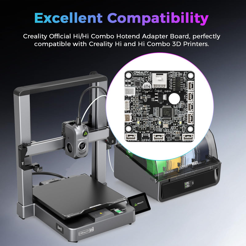 Creality Official Hi/Hi Combo Hotend Adapter Board, Original Hi PCBA Nozzle Adapter Plate, Module PCBA_G_CR1NN200360C16 Printhead Board, Toolhead PCB Board for Creality Hi and Hi Combo 3D Printer