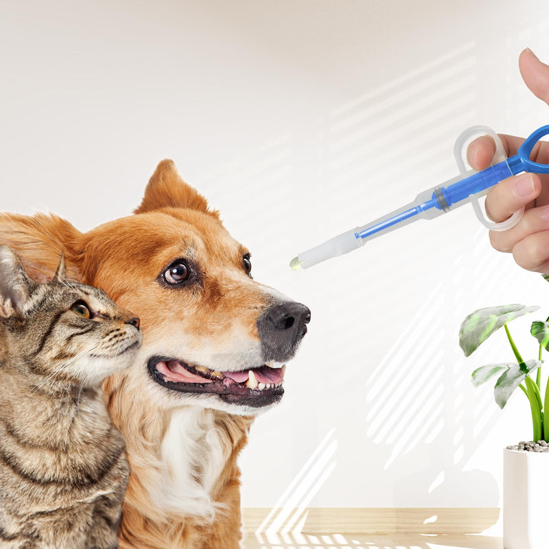 6Pcs Dog Cat Pill Shooter, Feline Pill Pockets Popper Tapeworm Treatment Dewormer Pusher for Cat Dog, Pet Piller Rush Poppers Pet Medicine Feeder for Animals, Gifts for Animals Lover Style 1