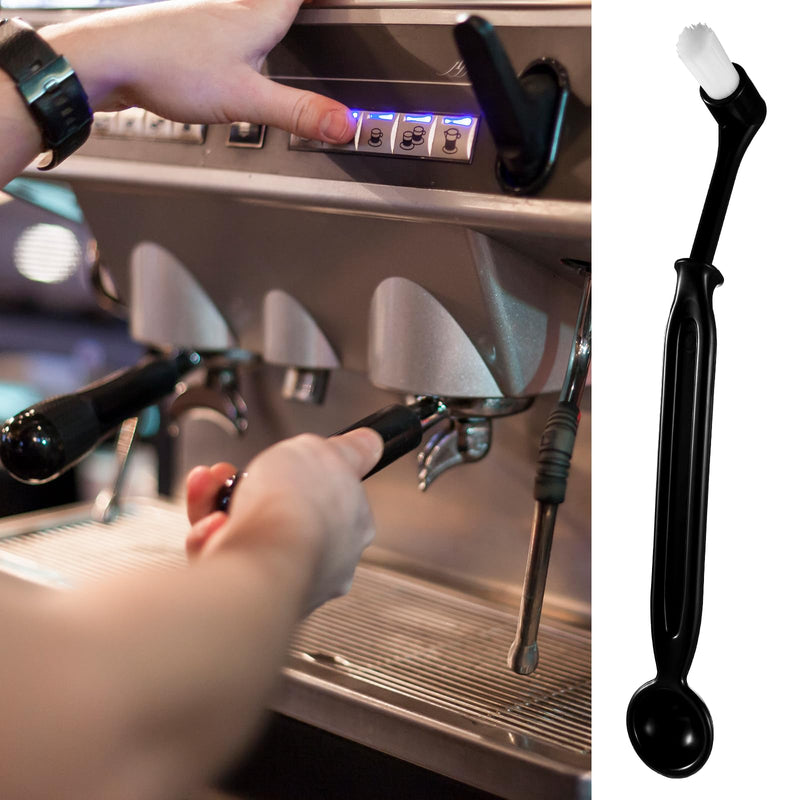 2 Pieces Espresso Machine Cleaning Brush Kit Espresso Cleaner Brushes Coffee Cleaning Brush with Spoon Head for Coffee Grinder and Espresso Cleanings Home Kitchen Accessories