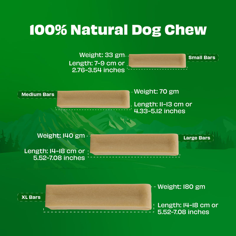Pawfect Himalayan Yak Cheese Chews with Turmeric & Ashwagandha for Large Dogs - 100% Natural Dental Stick- Cleans Teeth- Plaque Off and Tartar Control -High Protein Chews - Pack of 3 (420g/14.81oz)