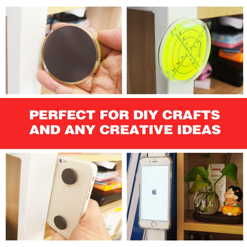 Round Big Magnet Dots with Adhesive Backing for Crafts DIY School Office Home Flexible Circle Large Magnetic Dot with Self Adhesive Alternative to Magnets Tape Sheet 15 Pcs 55mm Diameter 2.2”x 0.08” 15 Pcs 55mm×2mm