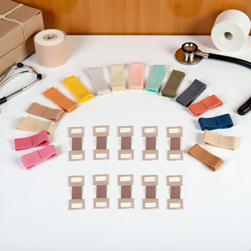 10Pcs Elastic Bandage Clips Bandage Wrap Clips Stretch Metal Clips, Replaceable Wrap Clips Adhesive Bandages for Various Types Bandages and Bandaging Supplies