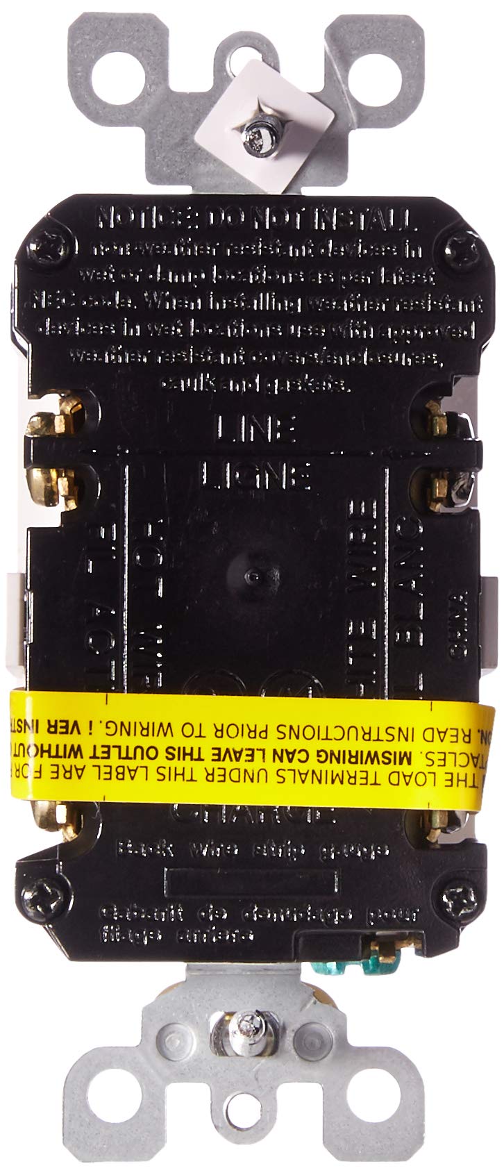 Leviton GFCI Outlet with Guidelight, 20 Amp, Self Test, Tamper-Resistant with LED Indicator Light, Replaces Plugged in Night Light, GFNL2-W, White GFCI, Guidelight