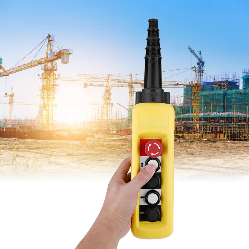 JTLB Crane Chain Hoist Push Button Switch Lifting Pendant Controller 4 Buttons