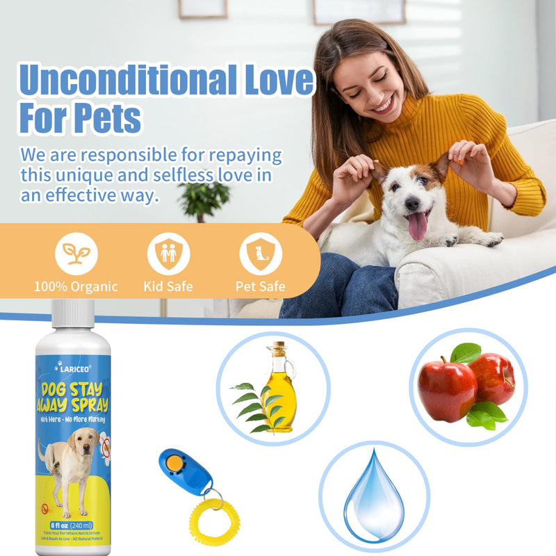 8 Oz Dog Not Here Pee for Your Pet Training - Keep Your Dog from Peeing Indoors and Outdoors - Gentle and Effective Pet Behavior Aid - Dog No Wrong Pee 8.0 Fl Oz
