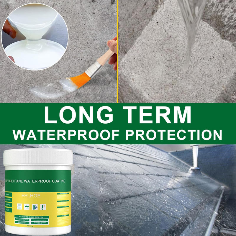 300g Transparent Waterproof Insulating Sealant, Strong Adhesive Seal Waterproof Coating, Invisible Waterproof Agent for Wall Mending Toilet Anti-Leak Coating.