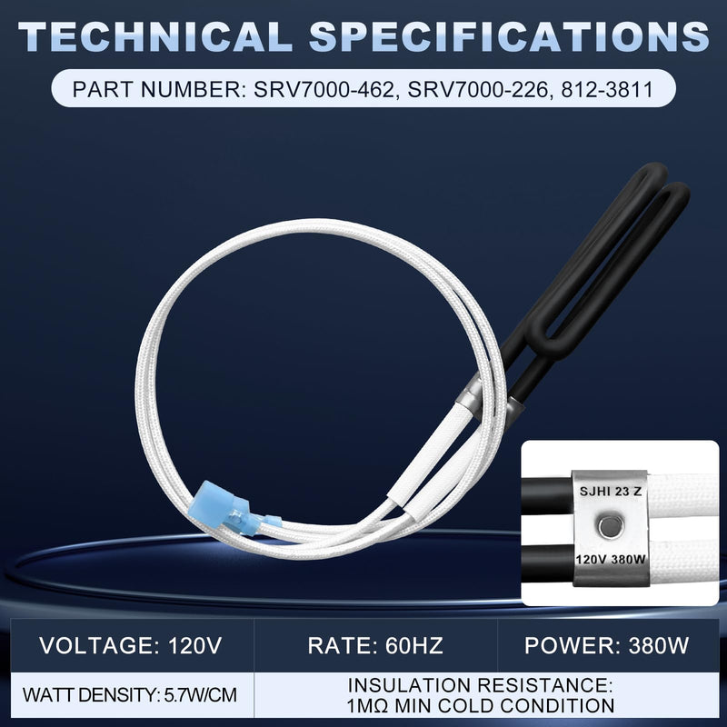 Protalwell SRV7000-462 Igniter Replacement for Pellet Stoves, 812-3811