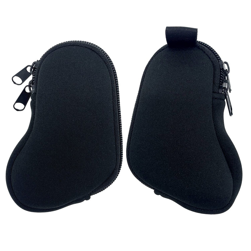 Wanty Asthma Inhaler Holder Neoprene Protective Portable Carrying Bag Travel Inhaler Mini Case Sleeve for L-Shaped Inhaler, Inhaler Not Included (Black) Black