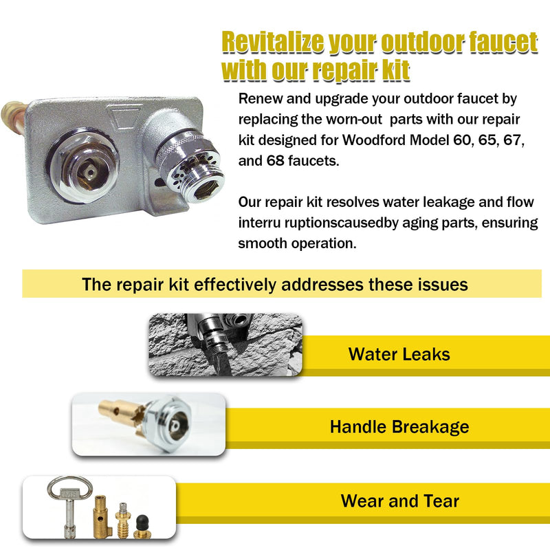 RK-65-BR Wall Hydrants Repair Parts for Woodford Model Wall Hydrant
