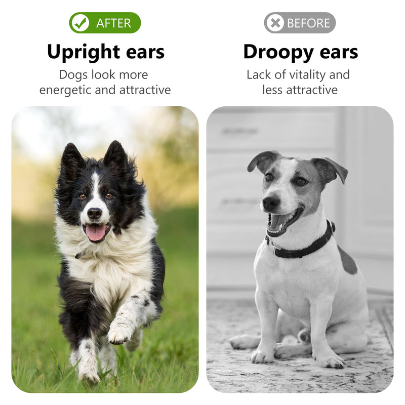 SUPVOX 1 Pair of Dog Ear Support Tools: Stand up Posting Kit with Dog Ear Tape and Stickers - Adjustable Ear Posting Aid for Dog Hearing Protection, Maintaining Upright Ears - PawsPlanet Australia