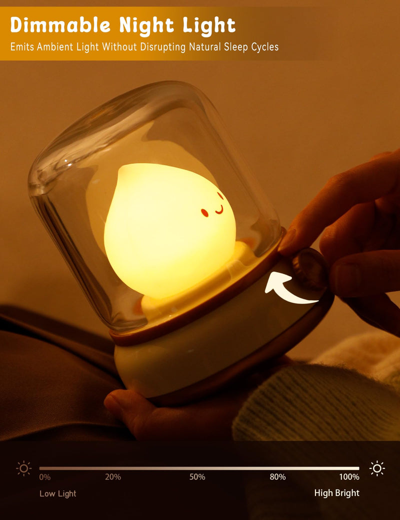 Cute Chibi Flame Lamp, Anime Cozy Lights, Retro Rechargeable Night Light, Decor, Smoko Light, Cute Desk Accessories, Cute Gifts Green