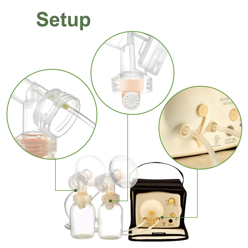 Pump in Style Tubing (Two Tubes), 2 Valves and 2 Membranes for Medela Pump in Style Advanced Breast Pump Released After Jul 2006. Replace Medela Tubing, Medela Membrane, and Medela Valve 6 Piece Set