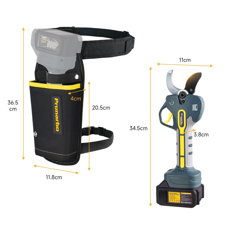 Pruner Holster with Belt Thicker Version Plastic Liner Added | Adjustable Durable Tool Pouch for Gardening, Pruning Shears Holder Organizer Kit for Orchardist Gardener Farmer