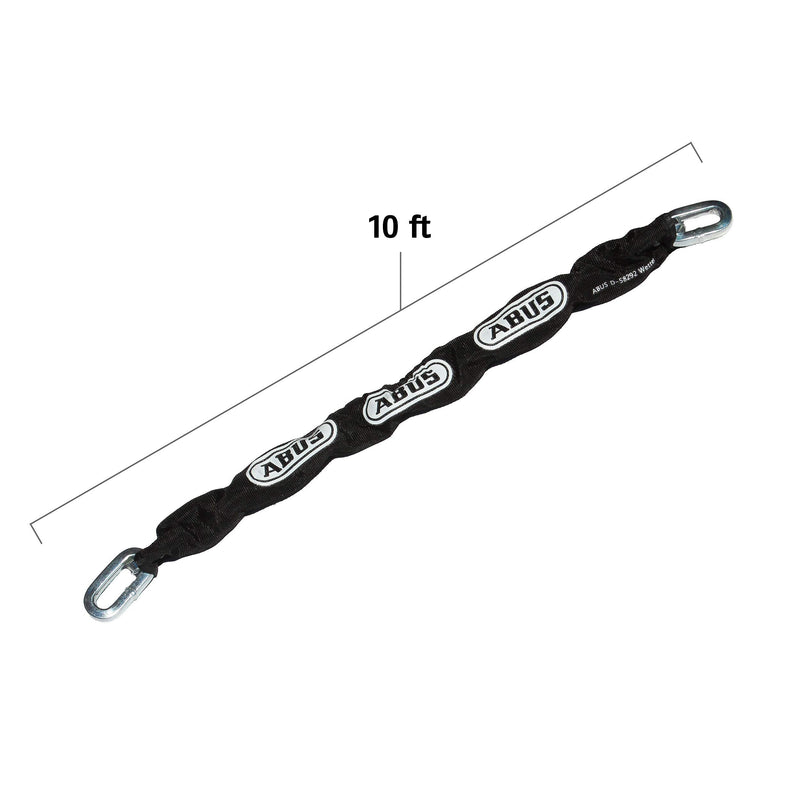 ABUS Hardened Steel 6KS 2 Foot x 1/4" Thick Square Security Chain for Bikes, Containers, Trailers, ATV's, Motorcycles and Personal/Industrial Property 2'