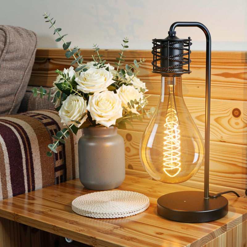 Jslinter Oversized Incandescent Light Bulb 60 Watt, PS52/PS160 Edison Bulb | 2700K warm amber, Dimmable for ambiance, E26 medium base fits standard sockets, 100LM suitable for living room café decor
