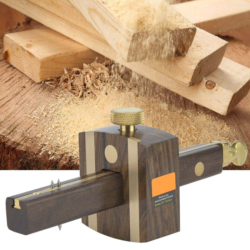 8 Inch Mortise Marking Gauge Woodworking Sliding Mark Scraper with Adjustable Head for Precision Carpentry Joinery and Cabinet Making