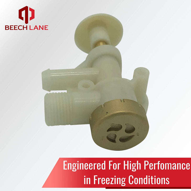 Beech Lane RV Upgraded Toilet Water Valve for Dometic Sealand EcoVac Vacuflush Pedal Flush Toilets, Brass Cap For Leak Resistance, High Performance in Freezing Conditions, Replaces 385314349
