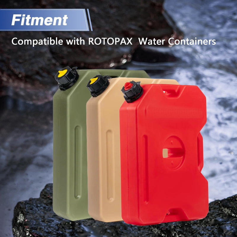 Brass Water Container Quarter Turn Spigot Tap Faucet Kit Compatible with ROTOPAX Water Containers