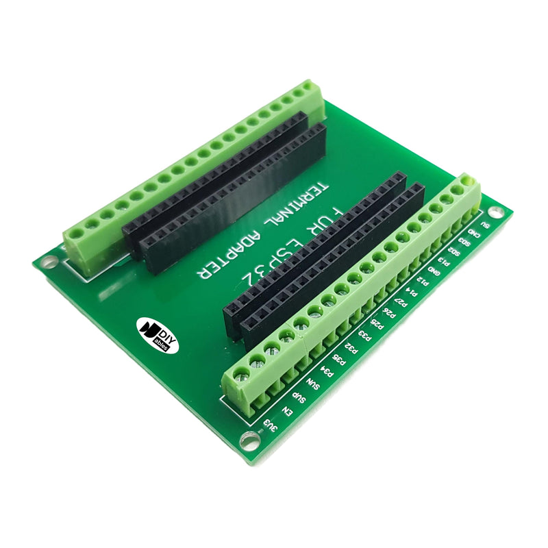 38-pin Screw Terminal Adapter for ESP32, 2 Pieces Black + Green (2pcs)