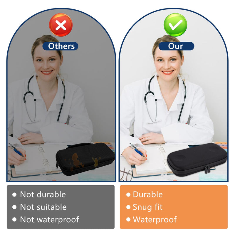 Stethoscope Case,for 3M Littmann Stethoscope Case,Stethoscope Bag,Medical Assistant Cardiology IV Estetoscopio Essentials,Estuche para Estetoscopio with Pocket,for Doctor & Nurse Accessorie (Black) Black