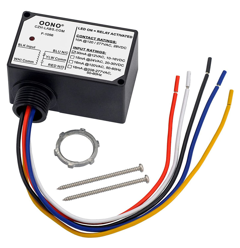 SPDT 10Amp Power Relay Module, Plastic Enclosure and Pre-Wired (AC/DC 12V) AC/DC 12V