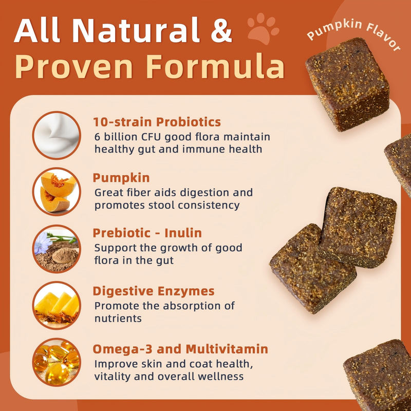 Dog Vitamins Powder & Probiotics for Dogs Soft Chews