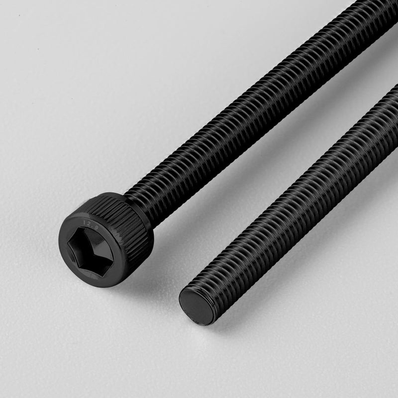 180pcs M3 x 10mm Hex Socket Head Cap Screws Bolts, 12.9 Grade Alloy Steel, Black Oxide Finish, Allen Socket Drive, Full Threads,with Hex Spanner 180