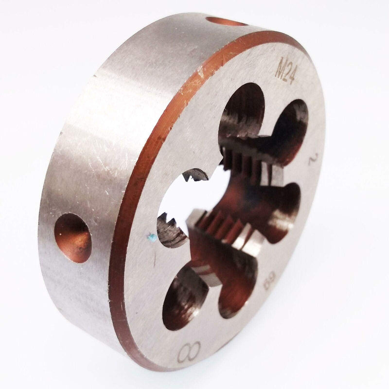 Yodaoke M24 x 2mm Taper and Plug Tap and M24 x 2mm Die Metric Thread Right Hand HSS