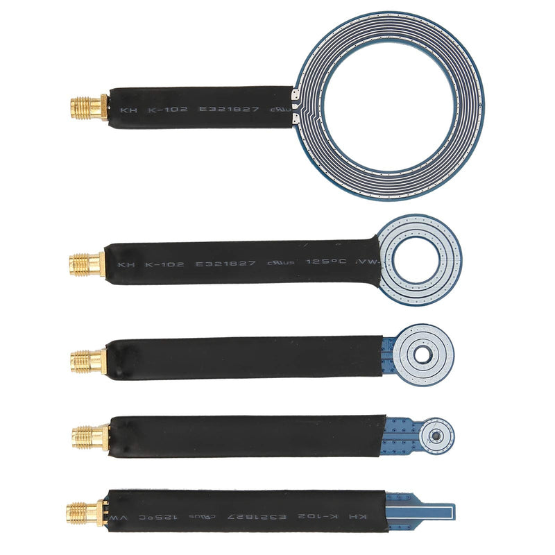 5Pcs Near-Field Magnetic Field Probes Practical Conduction Probe Antennas EMI SMA Conduction Radiation Test Antennas for Wide-Point Testing