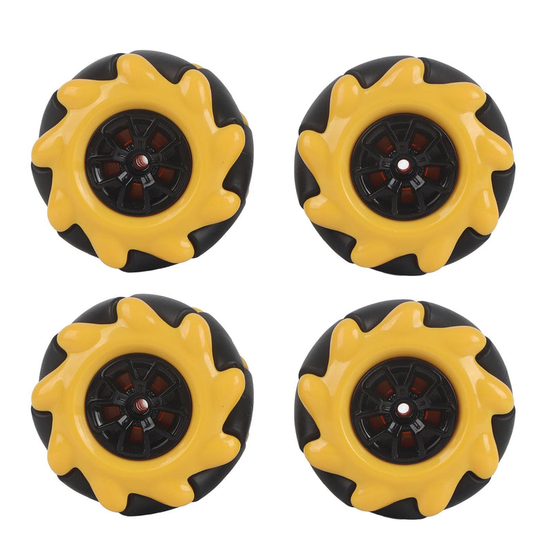 Omni Directional Wheels,Mecanum Wheel Smart, Parts Accessories OmniDirectional Omni Directional mecanum Wheels Robot Car Lego 8mm DIY Toy Components 48mm(2 Pairs) (Two Pairs) two pairs