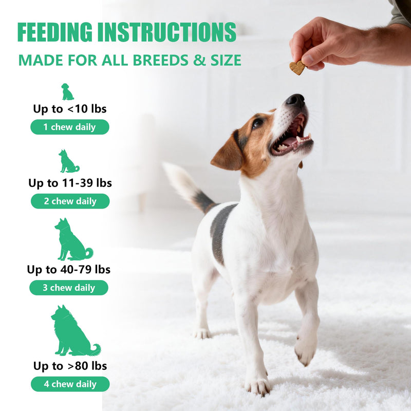 Dog Vitamins and Supplements, 16 in 1 Multivitamins Essential Dog Vitamin Minerals Chewable with Omega-3 Fish Oil Glucosamine Probiotics for Pet Hip Joint Coat Skin Digestion Health, 120 Chews