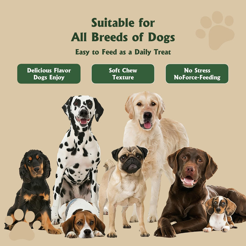 Probiotics for Dogs - Dog Probiotics for Yeast, Itchy Skin and Itchy Ears, Digestive Health, Diarrhea Relief, Gut & Immune Support - with 7 Enzymes, 6 Prebiotics & Omega-3 (Chicken Flavor 90ct)