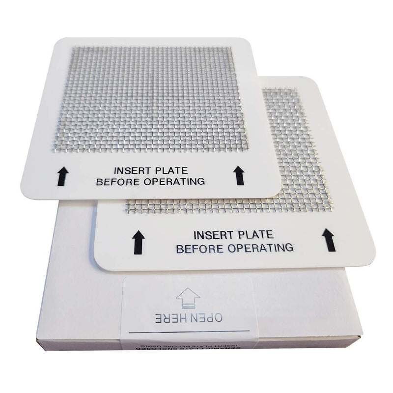 Universal Ceramic Ozone Plates for Generic Ozone Generators Washable Purification Air Purifier, 4.5" x 4.5" Inches Replacement Ozone Plates (2Pack) 2Pack Small