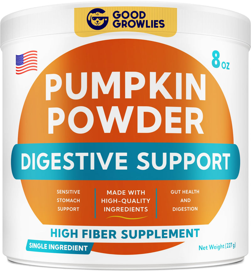 Pumpkin Powder for Dogs - High Fiber for Dogs Stool Softener - Treat Diarrhea, Constipation, Upset Stomach, Food Sensitivity - Made in USA - 7.4 oz Oragnic Pumpkin