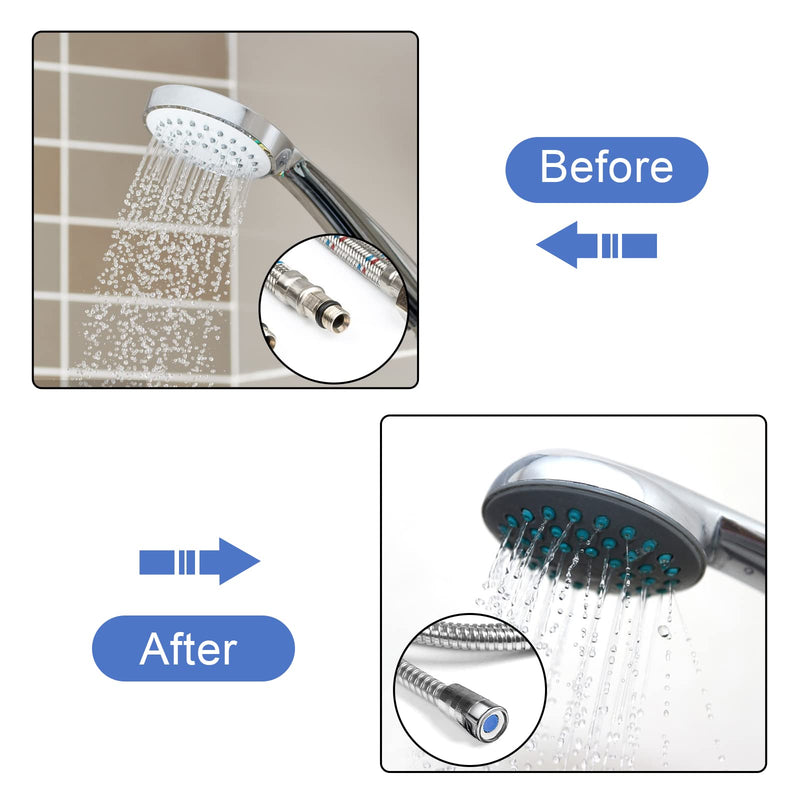 12pcs Shower Flow Reducer Limiter, Shower Head Flow Restrictor Water Saver Low Flow Water Pressure Water Saving Shower Head Adapter for Handheld Shower 1.2 1.5 1.8 2.0 2.5 3.0 GPM