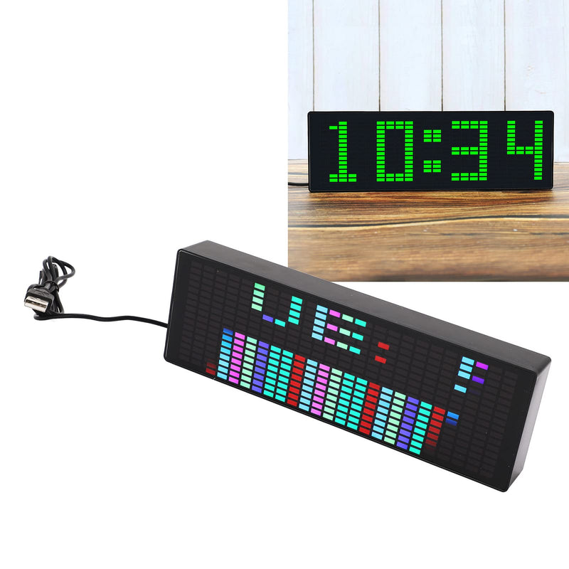 Garosa LED Music Spectrum Display 16x24 RGB Audio Visualizer with 12 Dynamic Effects 7 Colors 84 Combinations for Home Car Game Room