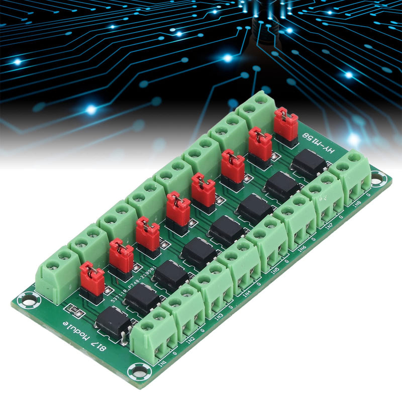 8 Channel Optocoupler Isolation Board, PCB Driver Photoelectric Isolated Module Opto Isolator Module 3.6 to 30V Output Voltage Converter Adapter