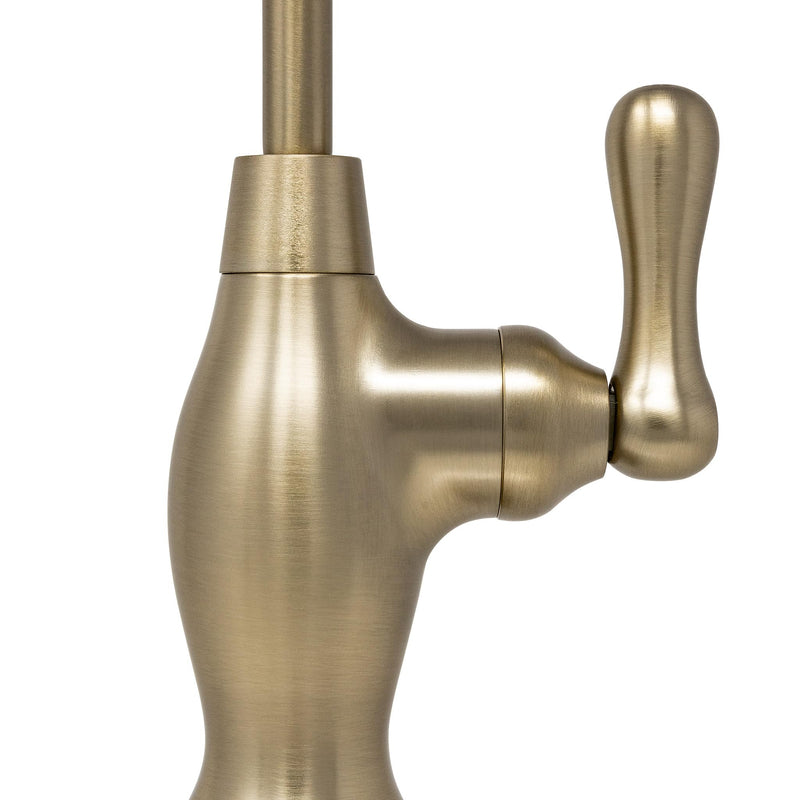 Metpure NSF Certified Non-Air-Gap RO Faucet, Champagne Gold, Vase Style