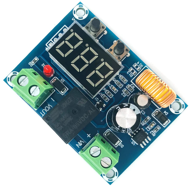 12-36V Low Voltage Digital Protector Disconnect Switch Cut Off Lithium Battery Over Discharge Protection Module Pack of 2