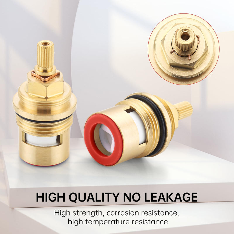 Faucet Cartridge Replacement for Kohler 1000187 1000188, Ceramic Valve Faucet Replacement Parts use in Deck Faucets with 3/4 inch Valves (Cold+Hot Cartridge) Cold+Hot Cartridge