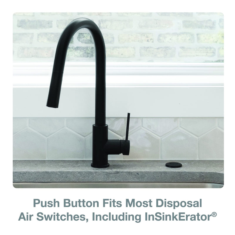 Danco 12067 Sink Top Mount Air Switch Replacement Button, Matte Black