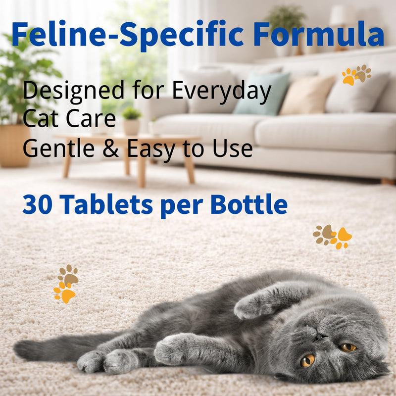 Dewormer for Cats 6 Weeks and Older, 22.2% (222 mg/g) Tablets, Fenbendazole, Cat-Specific Formula, Easy at-Home Use