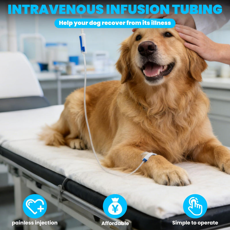 IV Extension Set, I.V Tubing, Tomes With 22G*0.7, 70-Inch Sterile Individual Packaging, Suitable For Laboratory And Veterinary Use, For Safe And Accurate Delivery Of Fluids (25） 25